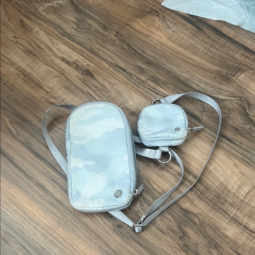 lululemon athletica Gray Camouflage Crossbody Bag